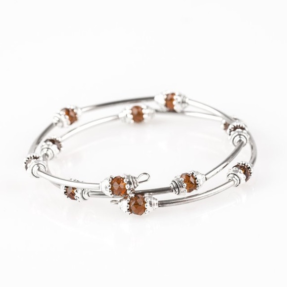 paparazzi Jewelry - Into Infinity Brown Bracelet